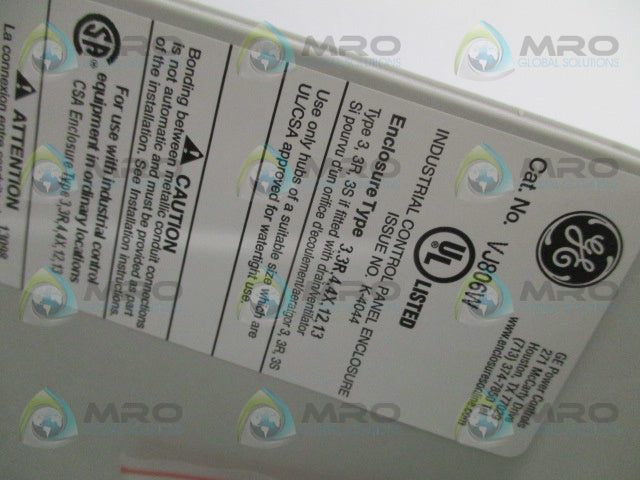 GENERAL ELECTRIC VJ806W ENCLOSURE *NEW IN BOX*