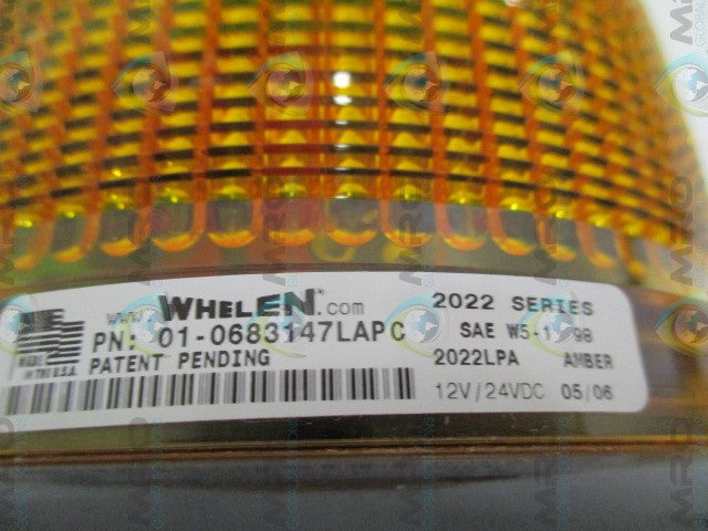 WHELEN 2022LPA AMBER DOME LIGHT *USED*