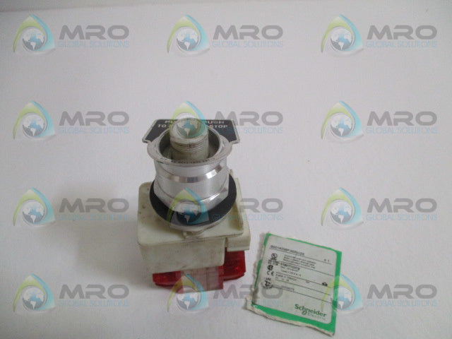 SCHNEIDER ELECTRIC 9001KR8P38RH25 PUSH BUTTON OPERATOR (REPAIRED) *USED*