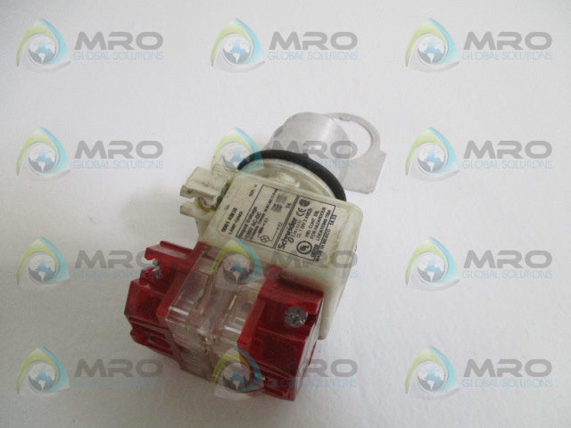 SCHNEIDER ELECTRIC 9001KR8P38RH25 PUSH BUTTON OPERATOR (REPAIRED) *USED*