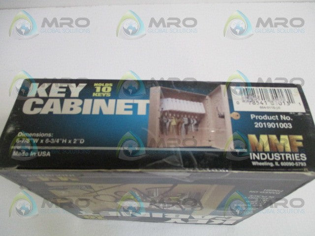 MMF INDUSTRIES 201901003 KEY CABINET HOLDS 10 KEYS *NEW IN BOX*