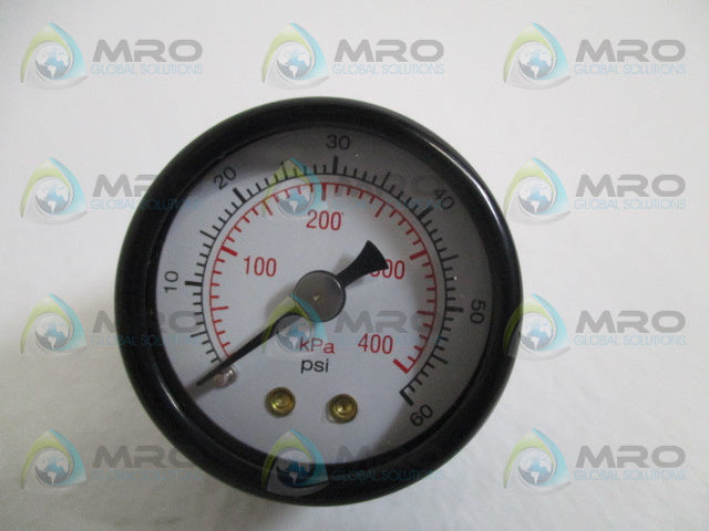 GRAINGER 5WZ11 169805A PRESSURE GAUGE 0-60 PSI *NEW IN BOX*