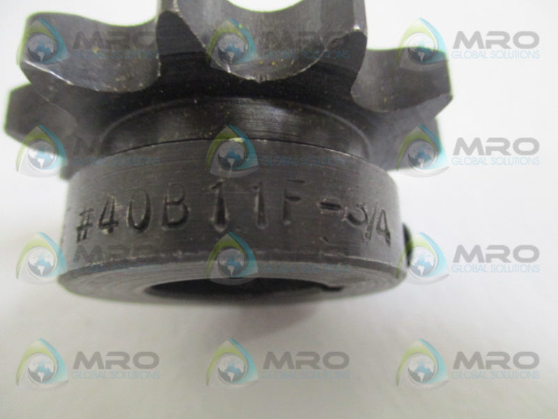 TSUBAKI 40B11F SPROCKET 3/4" *NEW NO BOX*