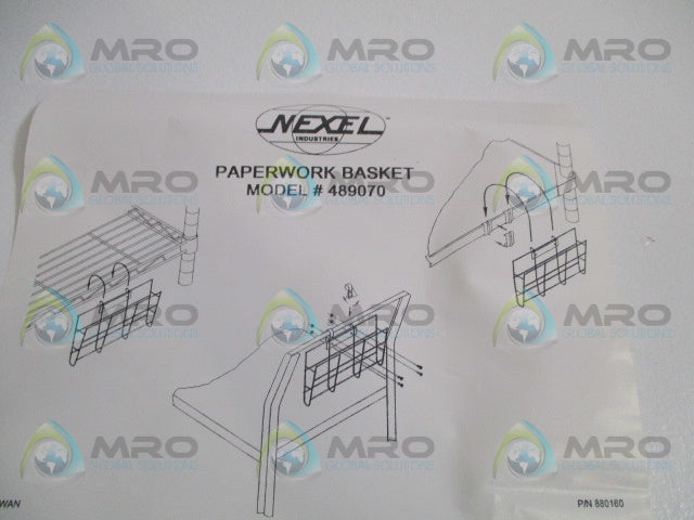 NEXEL 489070 PAPERWORK BASKET *NEW IN BOX*