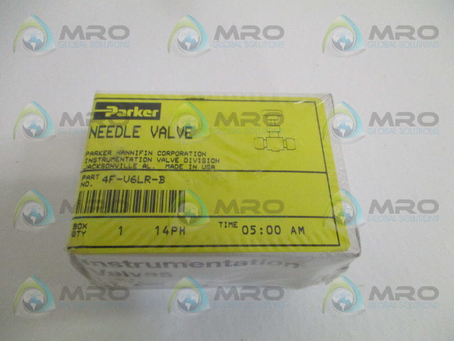 PARKER 4F-V6LR-B NEEDLE VALVE *NEW IN ORIGINAL PACKAGE*