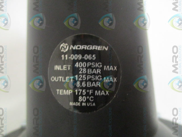 NORGREN 11-009-065 AIR/WATER PRESSURE REGULATOR *NEW NO BOX*