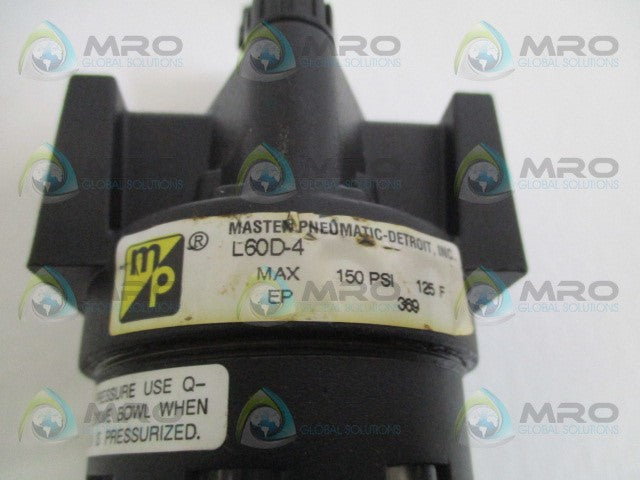 MASTER PNEUMATIC L60D-4 LUBRICATOR 1/2" *NEW NO BOX*