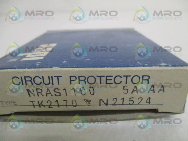 IDEC NRAS1100-5A-AA CIRCUIT PROTECTOR 5A *NEW IN BOX*