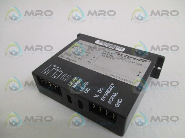 SCHROFF PFM/VME 11005201 POWER SUPPLY *USED*