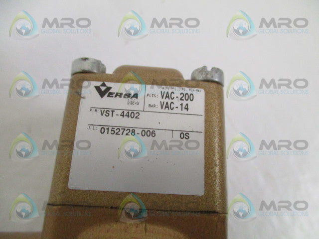 VERSA VST-4402 PNEUMATIC DIRECTIONAL VALVE *NEW NO BOX*
