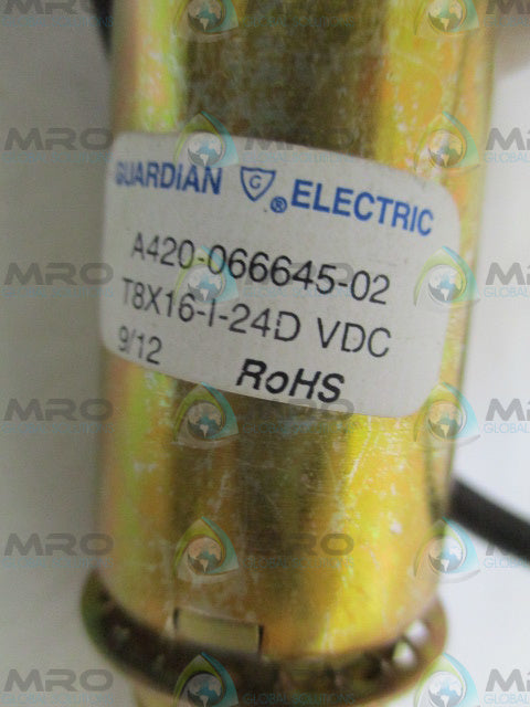 GUARDIAN ELECTRIC A420-066645-02 SOLENOID LOCKING PIC 24VDC *NEW NO BOX*