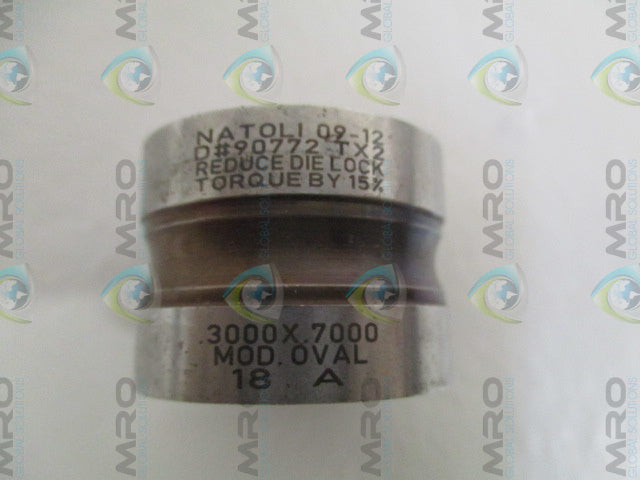 NATOLI 90772 DIE .3000x.7000 *NEW NO BOX*