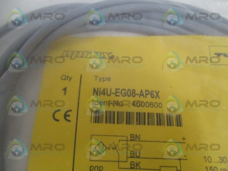 TURCK Ni4U-EG08-AP6X INDUCTIVCE PROXIMITY SENSOR * NEW IN FACTORY BAG *