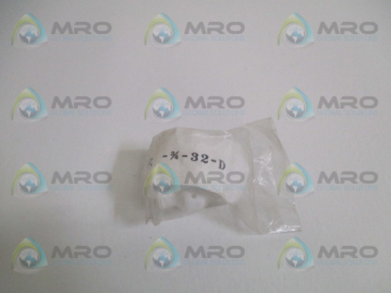 INDUSTRIAL MRO R-3/4-32-D FITTING *NEW IN FACTORY BAG*