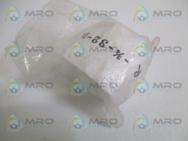 INDUSTRIAL MRO R-3/4-32-D FITTING *NEW IN FACTORY BAG*