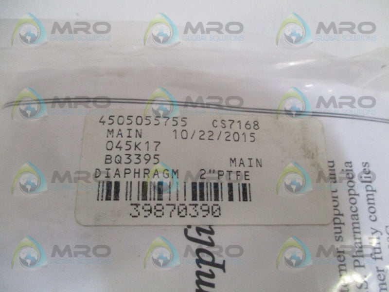 INDUSTRIAL MRO 4505055755 DIAPHRAGM 2" *NEW IN FACTORY BAG*