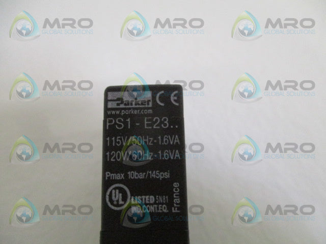 PARKER PS1-E2301B SOLENOID VALVE 24VAC *NEW NO BOX*