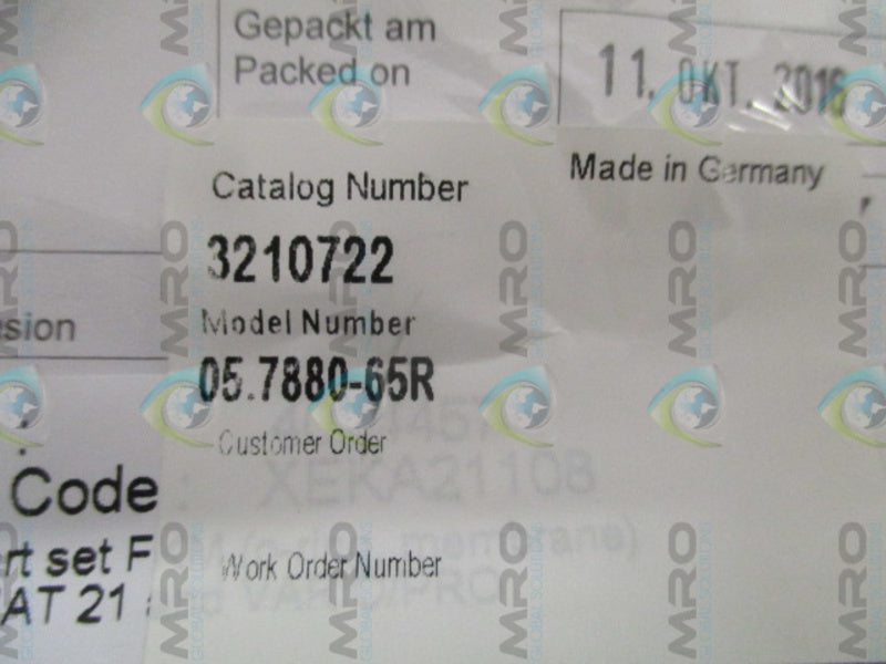 INDUSTRIAL MRO 3210722 05.7880.65R DRAIN REPAIR KIT *NEW IN FACTORY BAG*