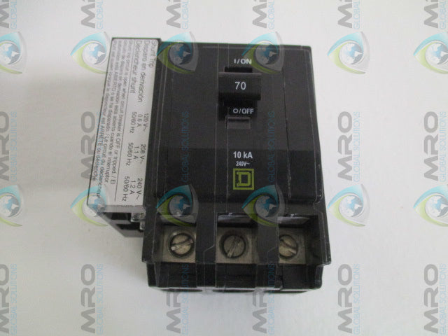 SQUARE D QOB3701021 CIRCUIT BREAKER 70A *NEW IN BOX*