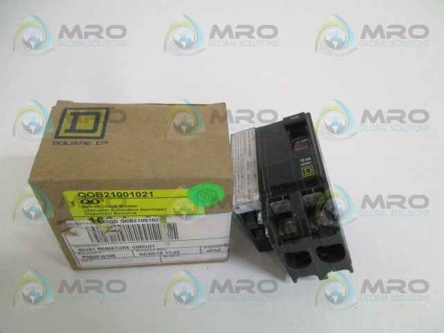 SQUARE D QOB21001021 CIRCUIT BREAKER 100A *NEW IN BOX*