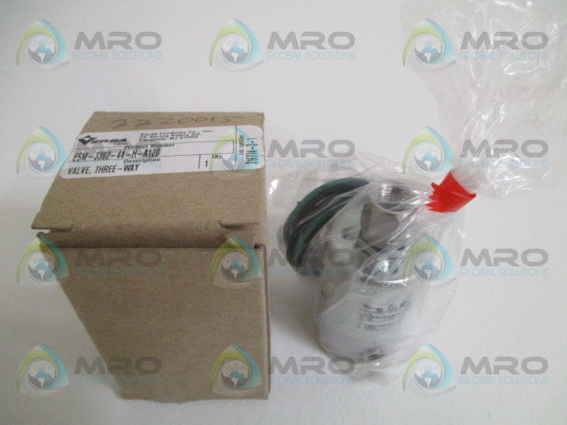 VERSA ESM-3302-44-H-A120 THREE-WAY VALVE *NEW IN BOX*