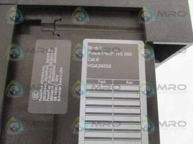 SQUARE D HGA36050 CIRCUIT BREAKER 50A *NEW NO BOX*