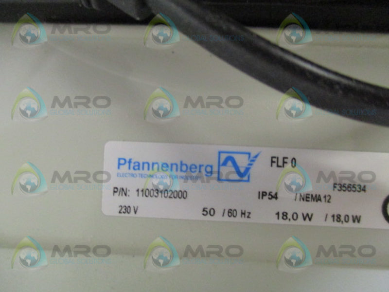 PFANNENBERG FLF0 11003102000 FILTER FAN *NEW IN BOX*