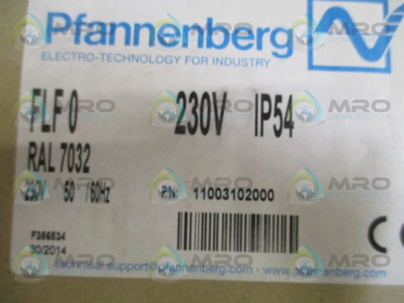 PFANNENBERG FLF0 11003102000 FILTER FAN *NEW IN BOX*