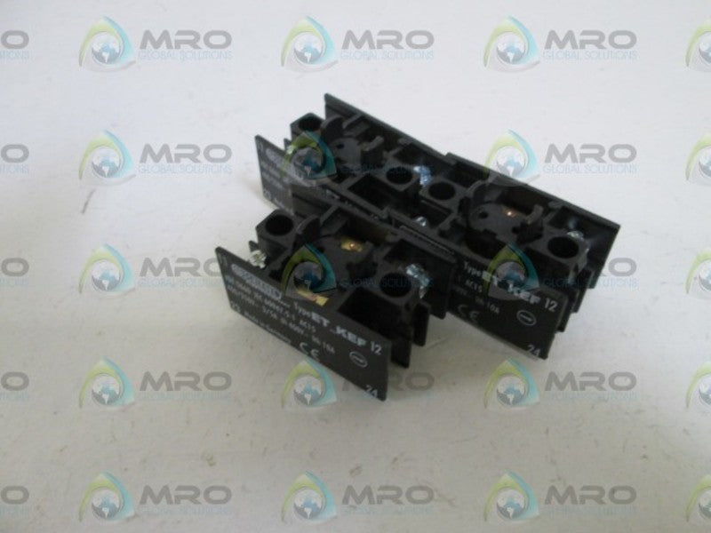 LOT OF 3 SCHLEGEL CONTACT BLOCK ET_KEF *NEW NO BOX*