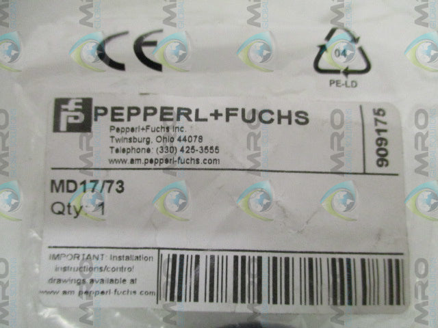 PEPPERL+FUCHS MD17/73 909175 PHOTOELECTRIC SENSOR *NEW IN FACTORY BAG*