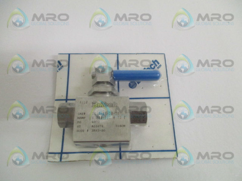 BUTECH 3K63-BN-20-20 PRESSURE BALL VALVE 6,000 PSI * NEW IN ORIGINAL PACKAGE *