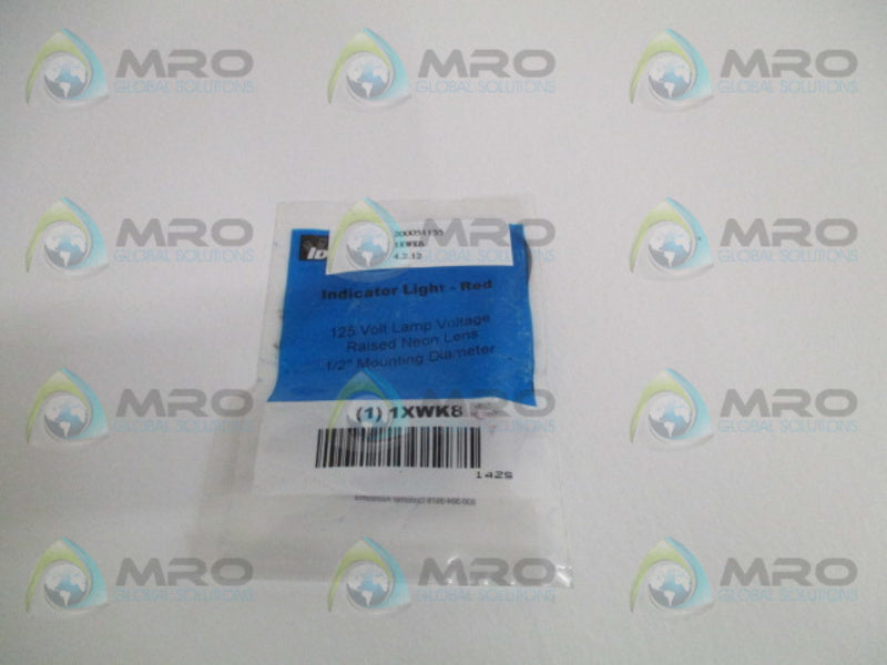 IDEAL 1XWK8 RED INDICATOR LIGHT * NEW IN FACTORY BAG *