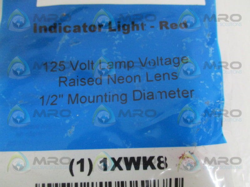 IDEAL 1XWK8 RED INDICATOR LIGHT * NEW IN FACTORY BAG *