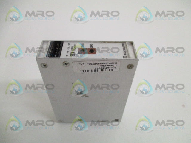 MOORE SIX/4-20MA/4-20MA/12-42DC[DIN] SIGNAL ISOLATOR *USED*