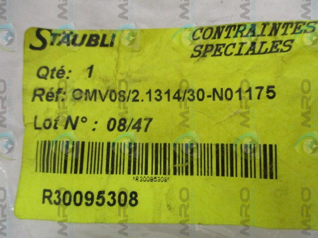 STAUBLI CMV08/2.1314/30-N01175 FUELING NOZZLE *NEW IN FACTORY BAG*