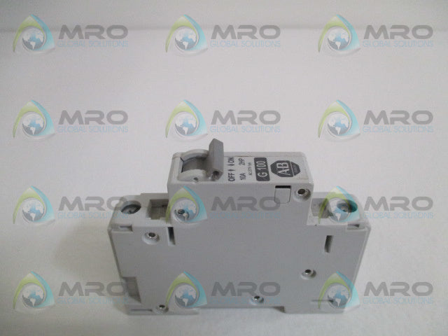 ALLEN BRADLEY 1492-CB1G100 SER. C CIRCUIT BREAKER 10A 2HP *USED*