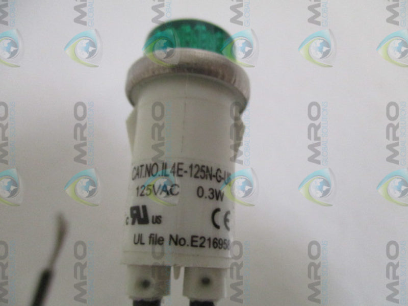 INDUSTRIAL MRO IL4E-125N-G-U6 GREEN INDICATOR LIGHT *NEW NO BOX*