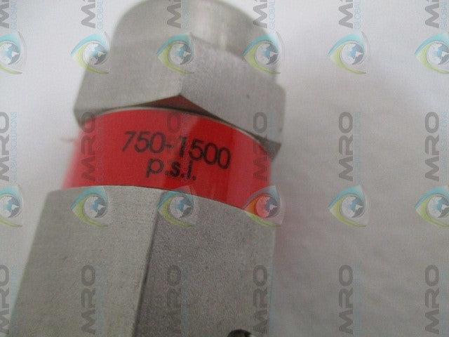 SWAGELOK SS-R4M8F8 PRESSURE RELIEF VALVE 800PSI *NEW NO BOX*