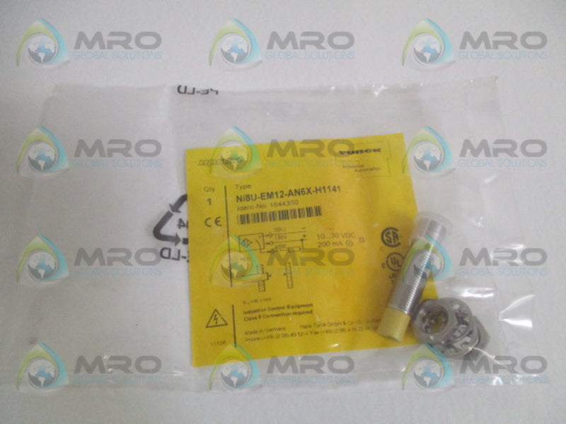 TURCK Ni8U-EM12-AN6X-H1141 PROXIMITY SENSOR *NEW IN FACTORY BAG*