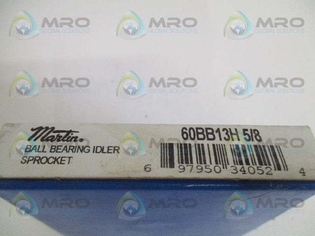 MARTIN 60BB13H BALL BEARING IDLER SPROCKET 5/8" *FACTORY SEALED*