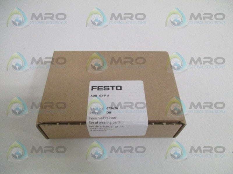 FESTO ADN-63-P-A SET OF WEARING PARTS * FACTORY SEALED *