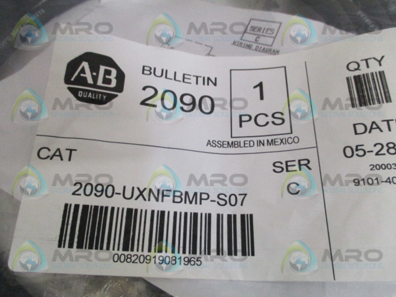 ALLEN BRADLEY 2090-UXNFBMP-S07 SER. C POWER CABLE * NEW IN FACTORY BAG *