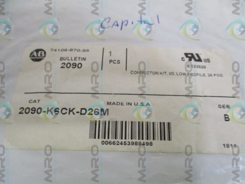 ALLEN BRADLEY 2090-K6CK-D26M SER. B CONNECTOR KIT * NEW IN ORIGINAL PACKAGE *
