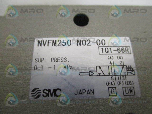 SMC NVFM250-N02-00 MECHANICAL VALVE *NEW NO BOX*