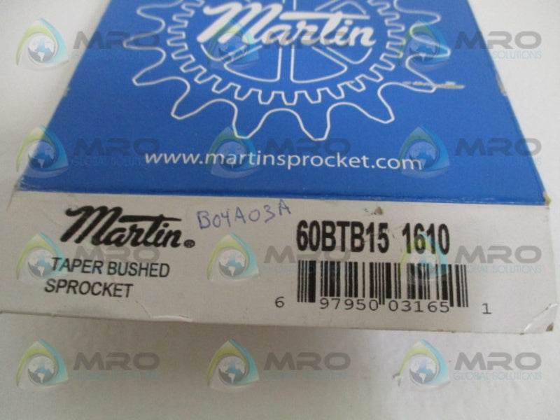MARTIN 60BTB15 1610 TAPER BUSHED SPROCKET 2-1/8" *NEW IN BOX*
