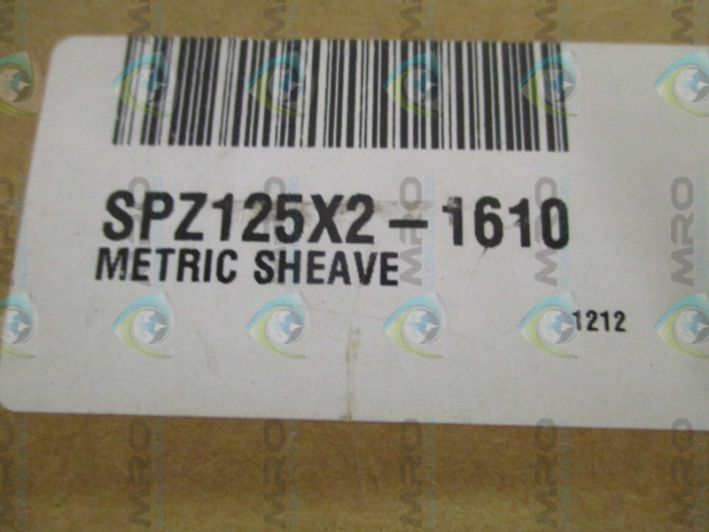 INDUSTRIAL MRO SPZ125 1610 METRIC SHEAVE 2" *NEW IN BOX*