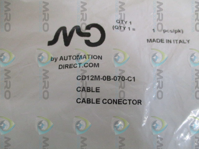 AUTOMATION DIRECT CD12M-0B-070-C1 CABLE CONNECTOR * NEW IN FACTORY BAG *