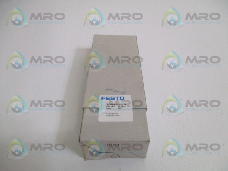 FESTO CPE18-M1H-5J-1/4 SOLENOID VALVE * FACTORY SEALED *