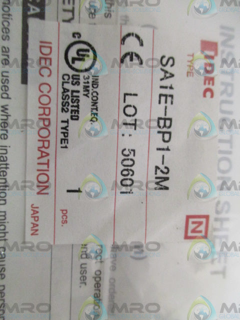 IDEC SA1E-BP1-2M PHOTOELECTRIC SENSOR *NEW IN FACTORY BAG*