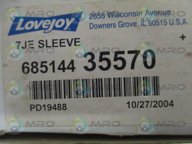 LOVEJOY 68514435570 7JE COUPLING SLEEVE *NEW IN BOX*